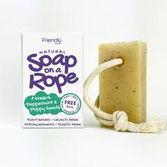 Friendly Soap Reptvål Peppermint & Poppy Seeds 125 g