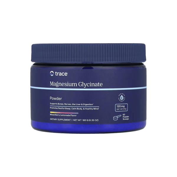Trace Minerals Magnesium Glycinate Powder Berry Lemonade 180 g
