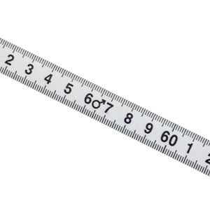 Virtufit Måttband med BMI-skala 150 cm – närbild av måttband