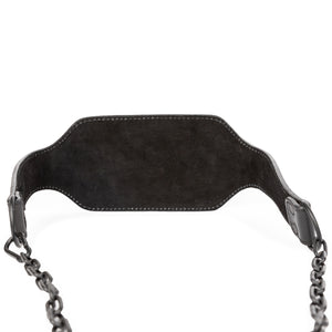 Virtufit Dip Belt Pro Läder Svart – dipbälte i läder med kedja