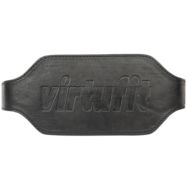 Virtufit Dip Belt Pro Läder Svart – närbild av läderbältets baksida