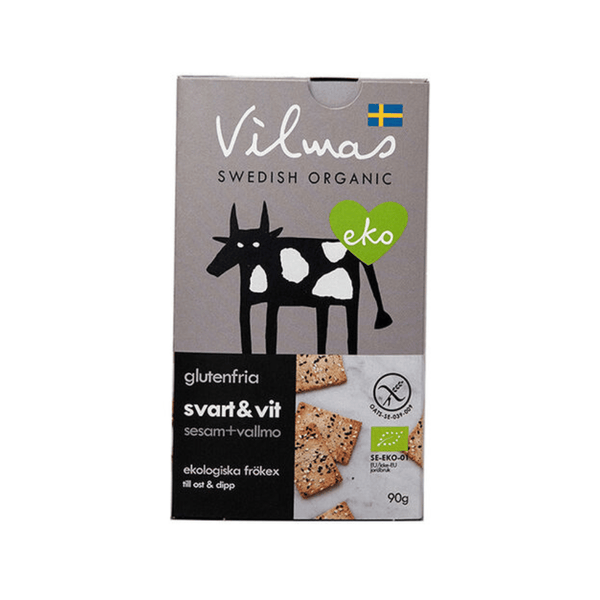 Vilmas Knäckekex Svart & Vit Kex Eko 90 g