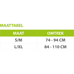 Virtufit Lyftarbälte Pro Svart – storleksguide