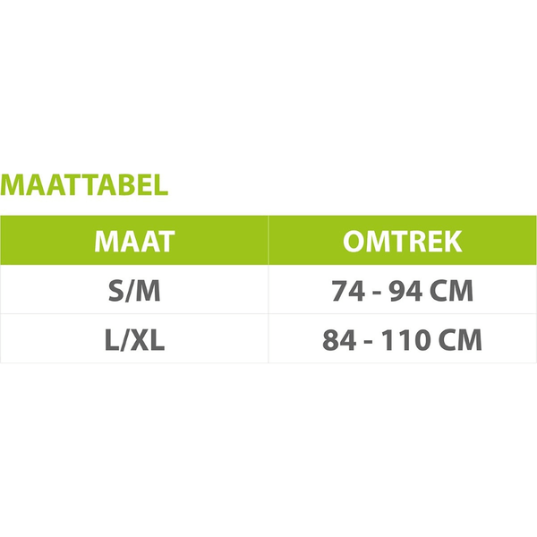 Virtufit Lyftarbälte Pro Svart – storleksguide