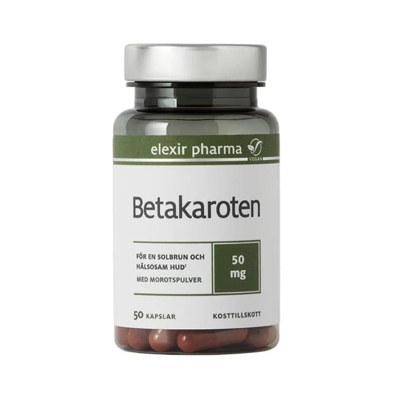 Elexir Pharma Betakaroten 50 mg 50 kapslar