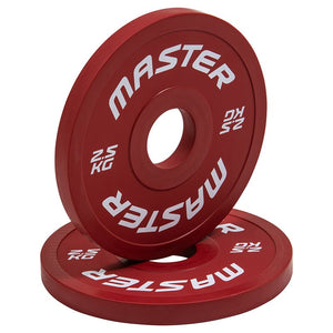 Master Fitness Change Plate Set 5 - 2,5 - 1,25 kg – röda change plates i produktvy