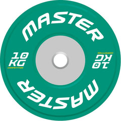 Master Fitness Competition Plate – grön competition plate 10 kg