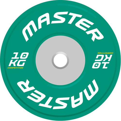 Master Fitness Competition Plate – grön competition plate 10 kg