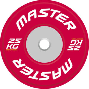 Master Fitness Competition Plate – röd competition plate 25 kg