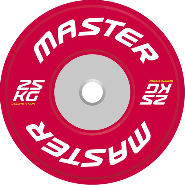 Master Fitness Competition Plate – röd competition plate 25 kg