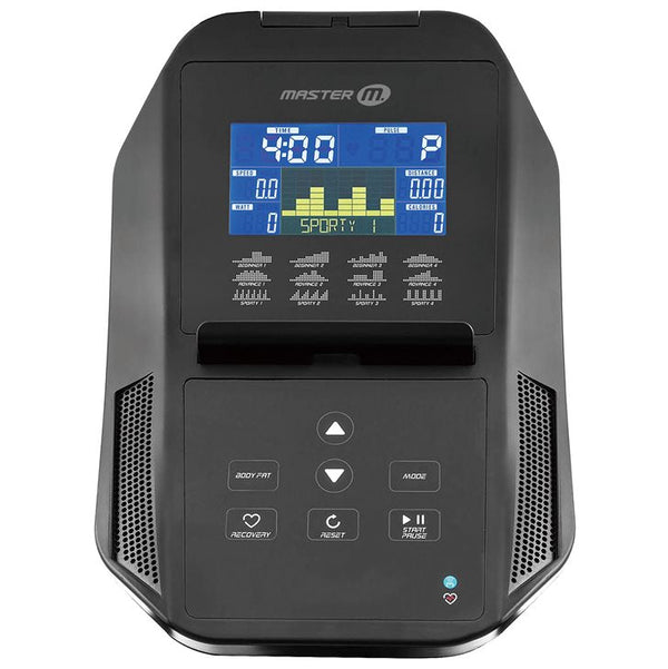 Master Fitness Crosstrainer CF40 – närbild av crosstrainerns display