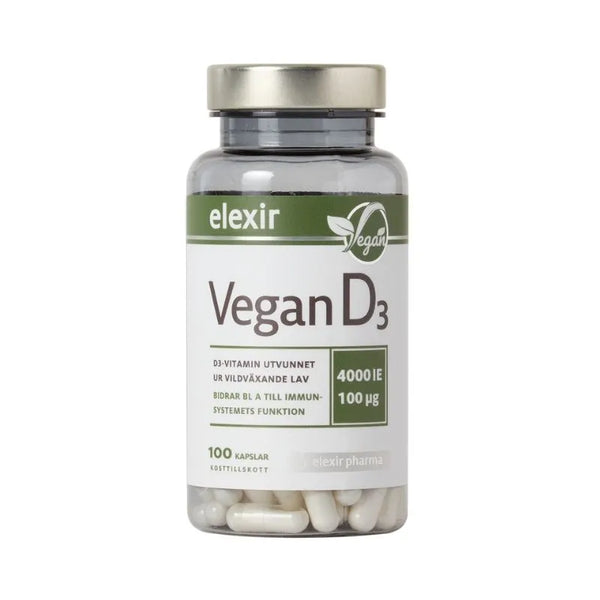 Elexir Pharma D3 Vitamin Vegan 4000 IE 100 kapslar