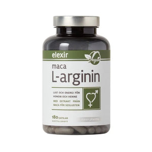 Elexir Pharma Maca L-arginin 180 kapslar