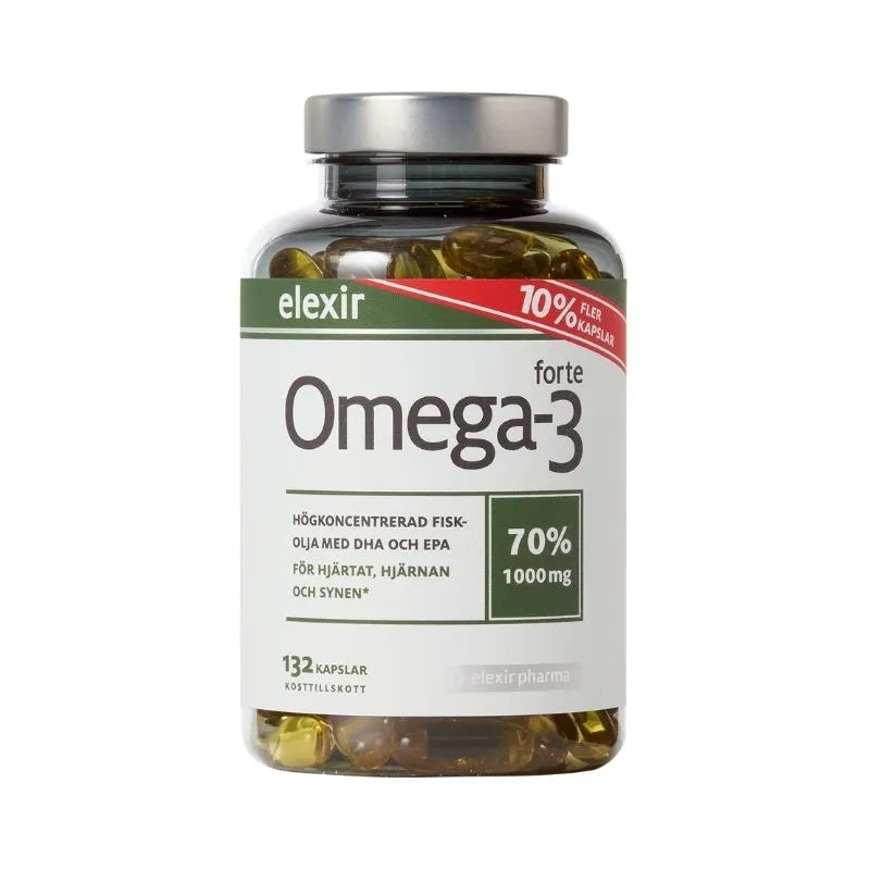Elexir Pharma Omega-3 Forte 1000 mg 132 kapslar