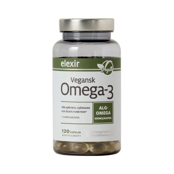 Elexir Pharma Omega-3 Vegan 120 kapslar