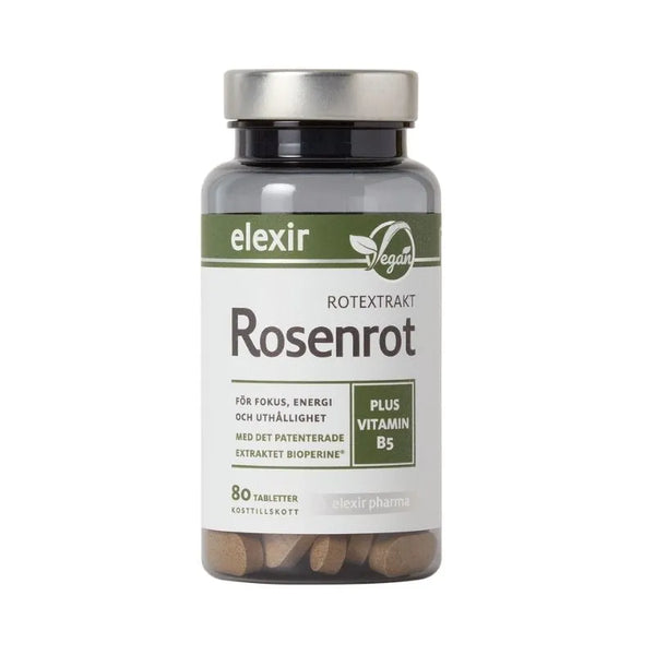 Elexir Pharma Rosenrotextrakt 80 tabletter