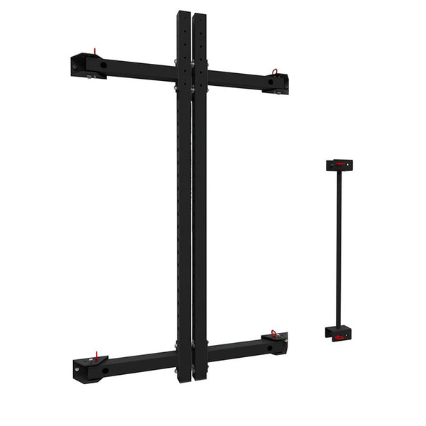 Master Fitness Fällbart Rack Svart – i väggläge