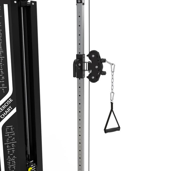 Master Fitness Functional Trainer X13 – närbild av justerbart kabeluttag
