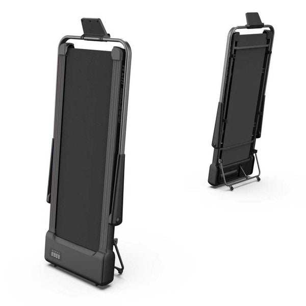 Master Fitness Gåband W14 Walkingpad – walkingpad upprätt och hopfälld