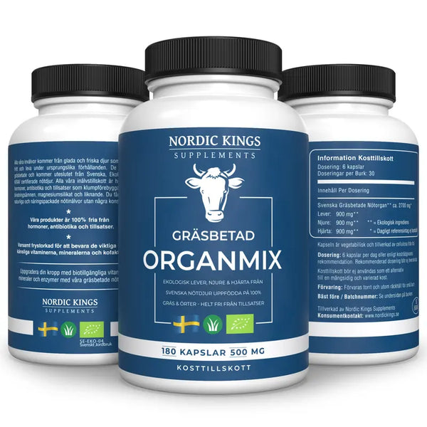 Nordic Kings Gräsbetad Organmix EKO 180 kapslar