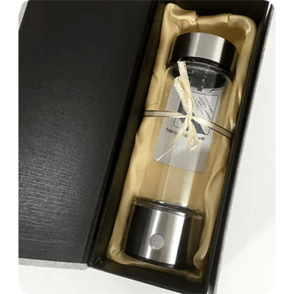 Planetsown H2 Hydrogen flaska 420 ml – vätevattenflaska i presentförpackning