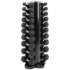 Master Fitness Hantelset Hexagon 1-10 kg 10 par – hantelställ med hexhantlar