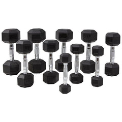 Master Fitness Hantelset Hexagon 1-10 kg 10 par