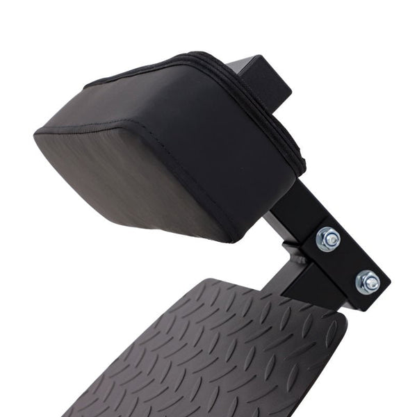 Master Fitness Hyper extension BX20 Ryggbänk – närbild av höftstöd och fotplatta