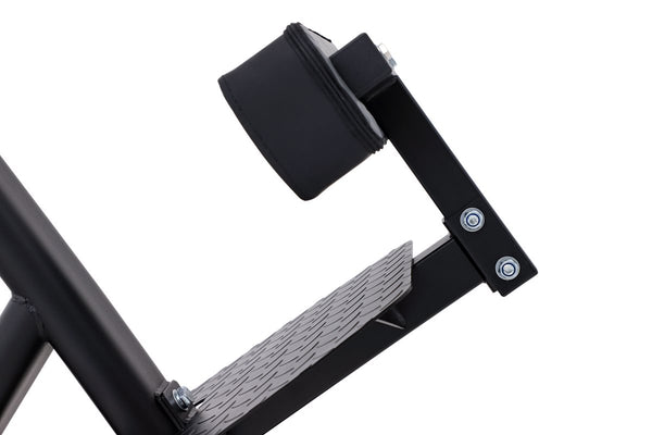Master Fitness Hyper extension BX20 Ryggbänk – närbild av fotplatta och stöd