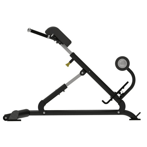 Impulse Hyper Extension Svart – hyperextension-bänk från sidan