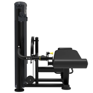 Impulse Prone Leg Curl Svart (IT9521) – liggande bencurlmaskin från sidan