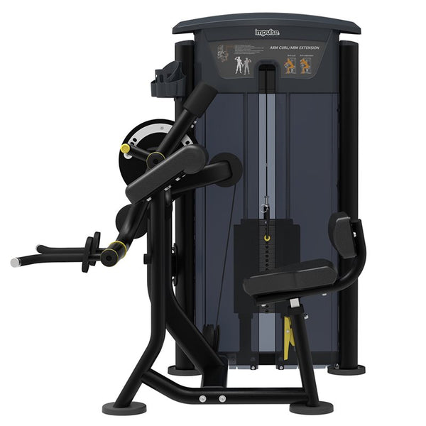 Impulse Biceps Curl/Triceps Extension Svart (IT9533) – biceps- och tricepsmaskin från sidan