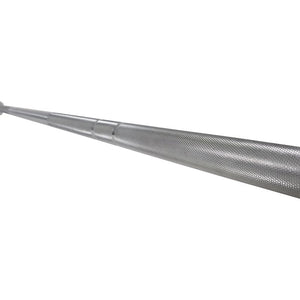 Master Fitness Internat Special Long Bar 220 cm 20 kg – närbild av specialskivstångens räfflade skaft