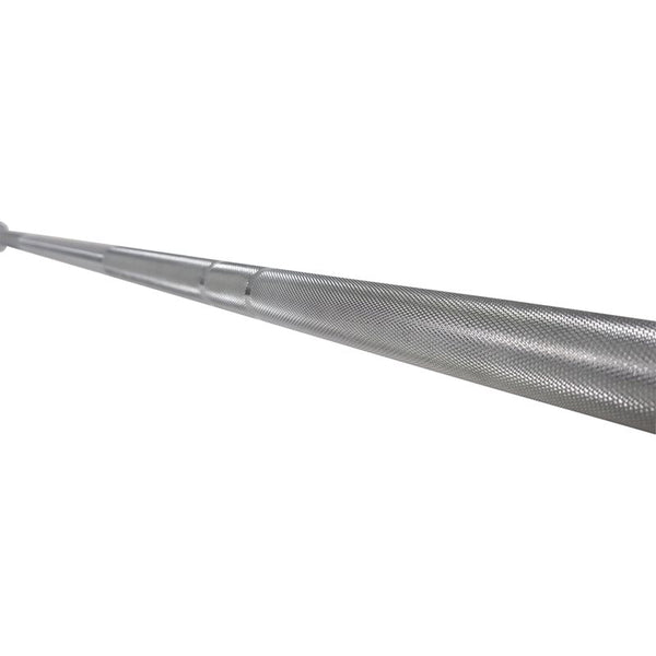 Master Fitness Internat Special Long Bar 220 cm 20 kg – närbild av specialskivstångens räfflade skaft