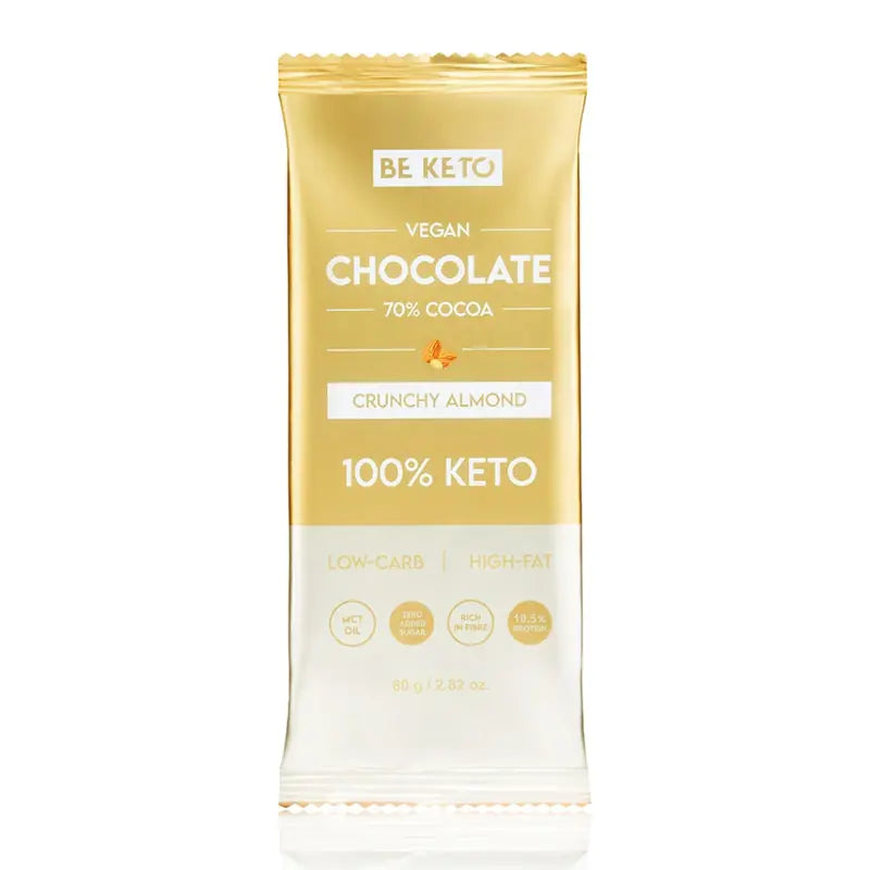 BeKeto Keto Chocolate Crunchy Almond 80 g