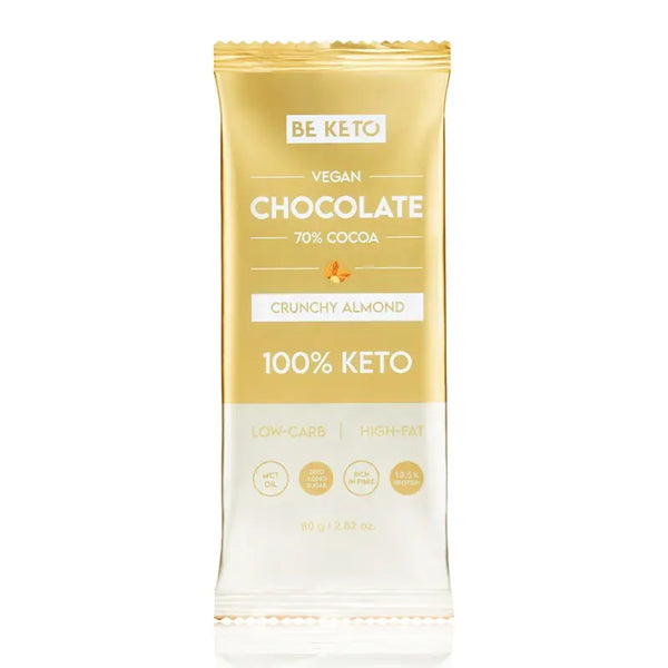 BeKeto Keto Chocolate Crunchy Almond 80 g