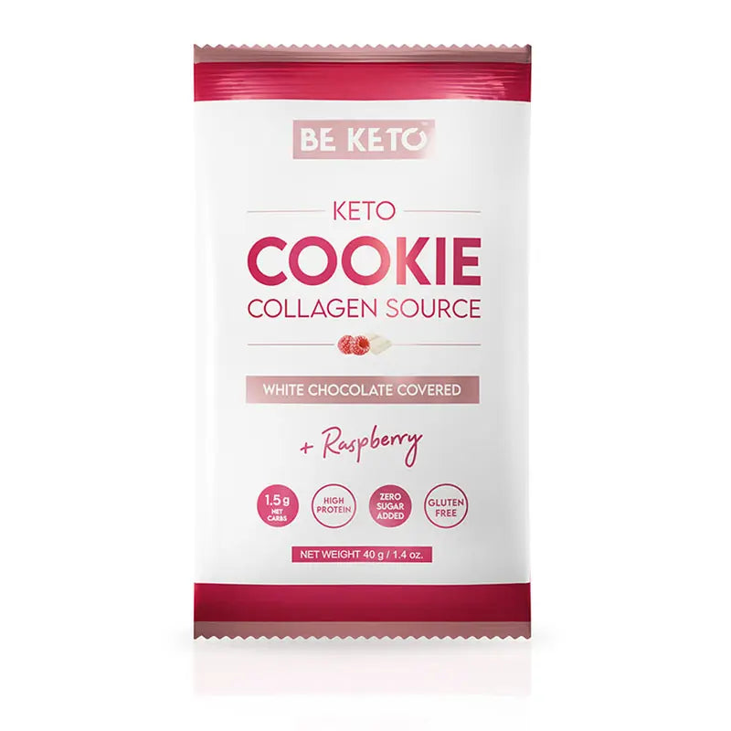 BeKeto Keto Cookie White Chocolate & Raspberry 40 g