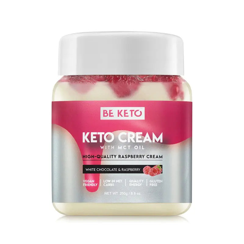 BeKeto Keto Cream White Chocolate & Raspberry +MCT 250 g