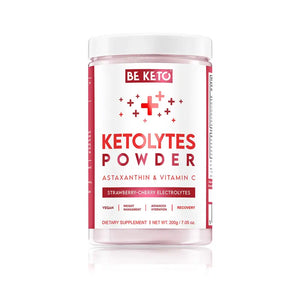 BeKeto Keto Electrolytes Powder Strawberry Cherry 200 g