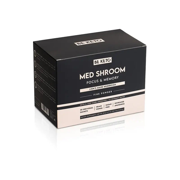 BeKeto Keto Med Shroom Lion’s Mane Mushrooms 30 portionspåsar 60 g