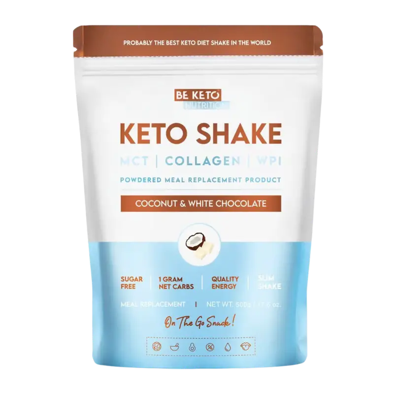 BeKeto Keto Shake Coconut & White Chocolate 500 g