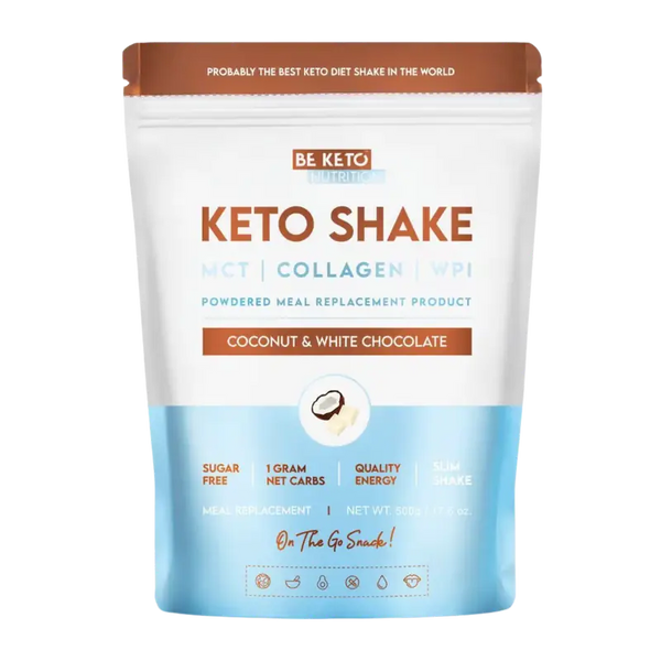 BeKeto Keto Shake Coconut & White Chocolate 500 g