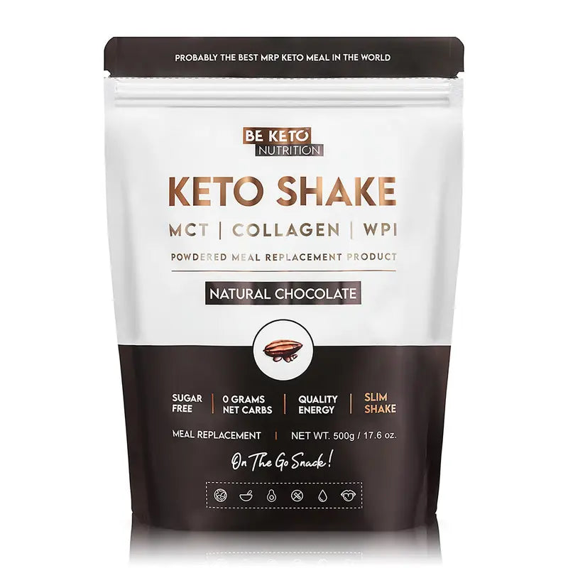 BeKeto Keta Shake Natural Chocolate 500 g