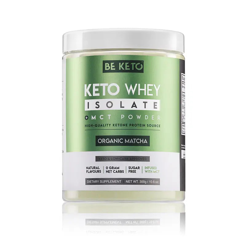 BeKeto Keto Whey Isolate + MCT Organic Matcha 300 g