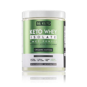 BeKeto Keto Whey Isolate + MCT Organic Matcha 300 g
