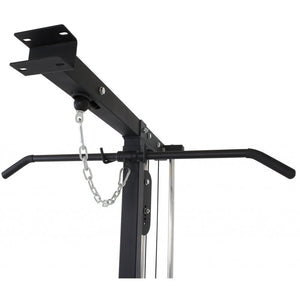 Master Fitness Lat-Row till XT5/XT6/XT8 – närbild av lat row-stång och kabel