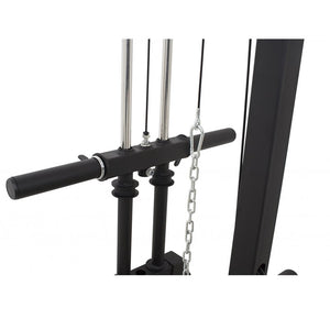 Master Fitness Lat-Row till XT5/XT6/XT8 – närbild av lat row-tillbehör och hållare