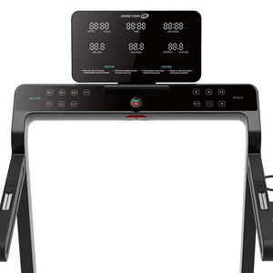 Master Fitness Slimline TX2 Löpband – löpbandets display och handtag framifrån