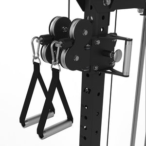Master Fitness LX20 Kabelmaskin Kort – närbild av draghandtag och kabelhjul