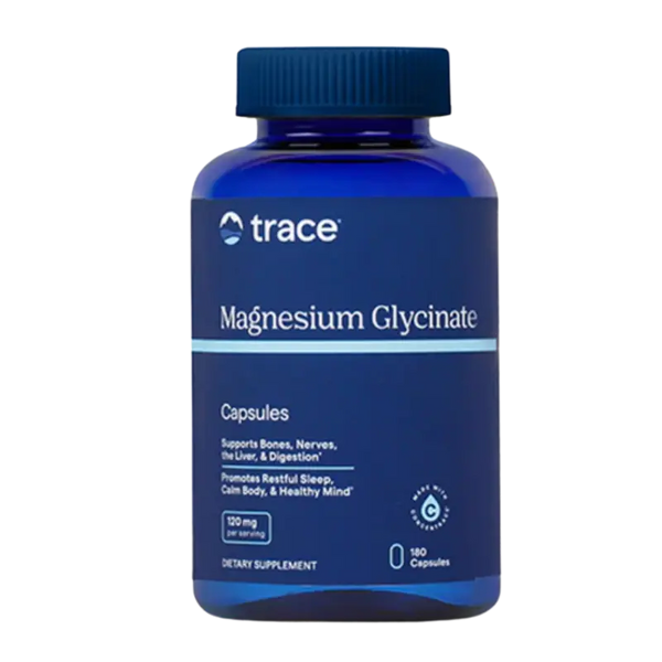 Trace Minerals Magnesium Glycinate 120 mg 180 kapslar
